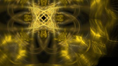 Fantezi kaotik renkli fraktal desen. Soyut Fraktal şekiller. 3D render resimde arka plan veya duvar kağıdı.