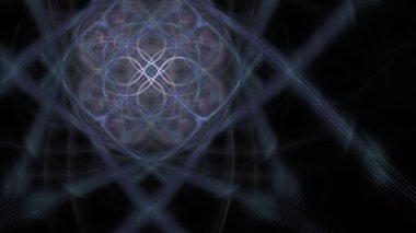 Fantezi kaotik renkli fraktal desen. Soyut Fraktal şekiller. 3D render resimde arka plan veya duvar kağıdı.