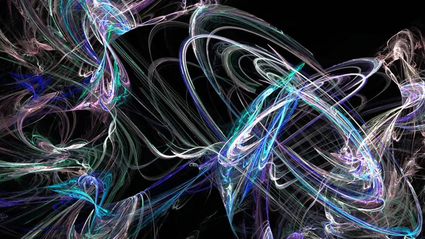 Fantezi kaotik renkli fraktal desen. Soyut Fraktal şekiller. 3D render resimde arka plan veya duvar kağıdı.