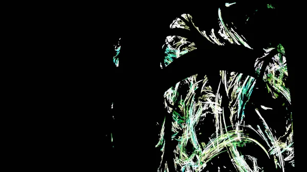 Fantezi kaotik renkli fraktal desen. Soyut Fraktal şekiller. 3D render resimde arka plan veya duvar kağıdı.