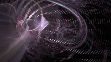 Fantezi kaotik renkli fraktal desen. Soyut Fraktal şekiller. 3D render resimde arka plan veya duvar kağıdı.