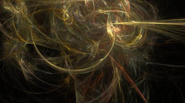 Fantezi kaotik renkli fraktal desen. Soyut Fraktal şekiller. 3D render resimde arka plan veya duvar kağıdı.