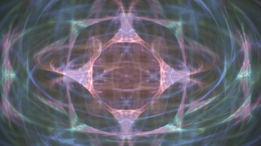 Fantezi kaotik renkli fraktal desen. Soyut Fraktal şekiller. 3D render resimde arka plan veya duvar kağıdı.