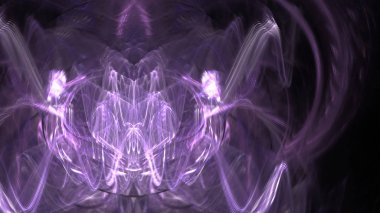 Fantezi kaotik renkli fraktal desen. Soyut Fraktal şekiller. 3D render resimde arka plan veya duvar kağıdı.