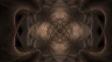 Fantezi kaotik renkli fraktal desen. Soyut Fraktal şekiller. 3D render resimde arka plan veya duvar kağıdı.