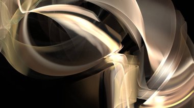 Fantezi kaotik renkli fraktal desen. Soyut Fraktal şekiller. 3D render resimde arka plan veya duvar kağıdı.