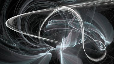 Fantezi kaotik renkli fraktal desen. Soyut Fraktal şekiller. 3D render resimde arka plan veya duvar kağıdı.