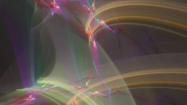 Fantezi kaotik renkli fraktal desen. Soyut Fraktal şekiller. 3D render resimde arka plan veya duvar kağıdı.