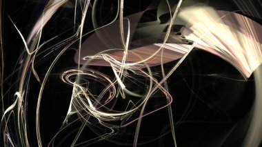 Fantezi kaotik renkli fraktal desen. Soyut Fraktal şekiller. 3D render resimde arka plan veya duvar kağıdı.