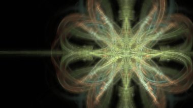 Fantezi kaotik renkli fraktal desen. Soyut Fraktal şekiller. 3D render resimde arka plan veya duvar kağıdı.