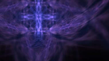 Fantezi kaotik renkli fraktal desen. Soyut Fraktal şekiller. 3D render resimde arka plan veya duvar kağıdı.