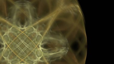 Fantezi kaotik renkli fraktal desen. Soyut Fraktal şekiller. 3D render resimde arka plan veya duvar kağıdı.