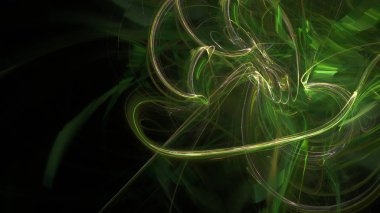 Fantezi kaotik renkli fraktal desen. Soyut Fraktal şekiller. 3D render resimde arka plan veya duvar kağıdı.