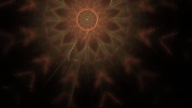 Fantezi kaotik renkli fraktal desen. Soyut Fraktal şekiller. 3D render resimde arka plan veya duvar kağıdı.