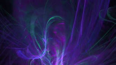 Fantezi kaotik renkli fraktal desen. Soyut Fraktal şekiller. 3D render resimde arka plan veya duvar kağıdı.