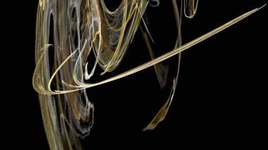 Fantezi kaotik renkli fraktal desen. Soyut Fraktal şekiller. 3D render resimde arka plan veya duvar kağıdı.