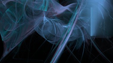 Fantezi kaotik renkli fraktal desen. Soyut Fraktal şekiller. 3D render resimde arka plan veya duvar kağıdı.