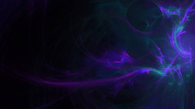 Fantezi kaotik renkli fraktal desen. Soyut Fraktal şekiller. 3D render resimde arka plan veya duvar kağıdı.