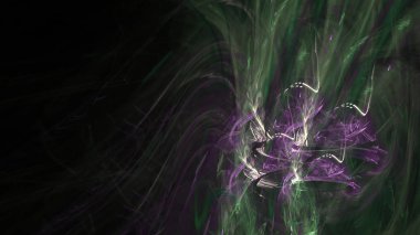 Fantezi kaotik renkli fraktal desen. Soyut Fraktal şekiller. 3D render resimde arka plan veya duvar kağıdı.