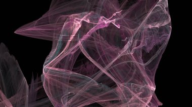 Fantezi kaotik renkli fraktal desen. Soyut Fraktal şekiller. 3D render resimde arka plan veya duvar kağıdı.