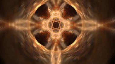 Fantezi kaotik renkli fraktal desen. Soyut Fraktal şekiller. 3D render resimde arka plan veya duvar kağıdı.