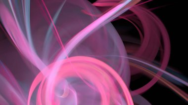 Fantezi kaotik renkli fraktal desen. Soyut Fraktal şekiller. 3D render resimde arka plan veya duvar kağıdı.