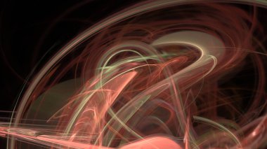 Fantezi kaotik renkli fraktal desen. Soyut Fraktal şekiller. 3D render resimde arka plan veya duvar kağıdı.