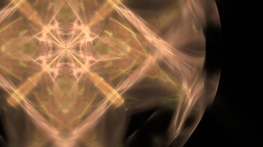 Fantezi kaotik renkli fraktal desen. Soyut Fraktal şekiller. 3D render resimde arka plan veya duvar kağıdı.