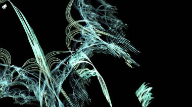 Fantezi kaotik renkli fraktal desen. Soyut Fraktal şekiller. 3D render resimde arka plan veya duvar kağıdı.