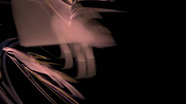 Fantezi kaotik renkli fraktal desen. Soyut Fraktal şekiller. 3D render resimde arka plan veya duvar kağıdı.