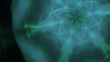 Fantezi kaotik renkli fraktal desen. Soyut Fraktal şekiller. 3D render resimde arka plan veya duvar kağıdı.