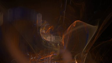 Fantezi kaotik renkli fraktal desen. Soyut Fraktal şekiller. 3D render resimde arka plan veya duvar kağıdı.