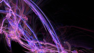 Fantezi kaotik renkli fraktal desen. Soyut Fraktal şekiller. 3D render resimde arka plan veya duvar kağıdı.