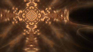 Fantezi kaotik renkli fraktal desen. Soyut Fraktal şekiller. 3D render resimde arka plan veya duvar kağıdı.