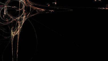 Fantezi kaotik renkli fraktal desen. Soyut Fraktal şekiller. 3D render resimde arka plan veya duvar kağıdı.