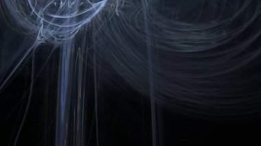 Fantezi kaotik renkli fraktal desen. Soyut Fraktal şekiller. 3D render resimde arka plan veya duvar kağıdı.