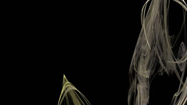 Fantezi kaotik renkli fraktal desen. Soyut Fraktal şekiller. 3D render resimde arka plan veya duvar kağıdı.