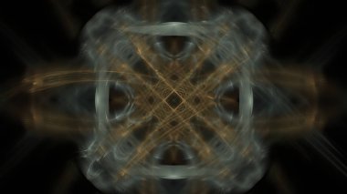 Fantezi kaotik renkli fraktal desen. Soyut Fraktal şekiller. 3D render resimde arka plan veya duvar kağıdı.