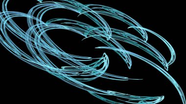 Fantezi kaotik renkli fraktal desen. Soyut Fraktal şekiller. 3D render resimde arka plan veya duvar kağıdı.