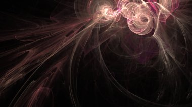 Fantezi kaotik renkli fraktal desen. Soyut Fraktal şekiller. 3D render resimde arka plan veya duvar kağıdı.