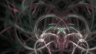 Fantezi kaotik renkli fraktal desen. Soyut Fraktal şekiller. 3D render resimde arka plan veya duvar kağıdı.