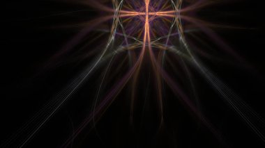 Fantezi kaotik renkli fraktal desen. Soyut Fraktal şekiller. 3D render resimde arka plan veya duvar kağıdı.