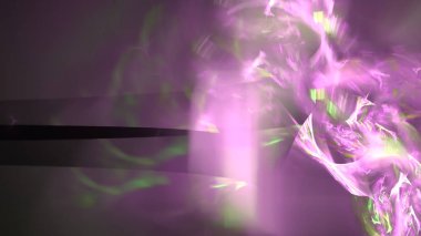 Fantezi kaotik renkli fraktal desen. Soyut Fraktal şekiller. 3D render resimde arka plan veya duvar kağıdı.