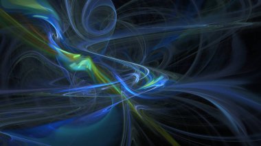 Fantezi kaotik renkli fraktal desen. Soyut Fraktal şekiller. 3D render resimde arka plan veya duvar kağıdı.