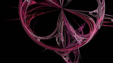 Fantezi kaotik renkli fraktal desen. Soyut Fraktal şekiller. 3D render resimde arka plan veya duvar kağıdı.