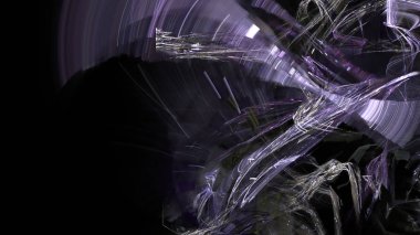 Fantezi kaotik renkli fraktal desen. Soyut Fraktal şekiller. 3D render resimde arka plan veya duvar kağıdı.