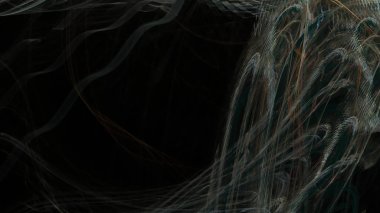 Fantezi kaotik renkli fraktal desen. Soyut Fraktal şekiller. 3D render resimde arka plan veya duvar kağıdı.