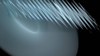 Fantezi kaotik renkli fraktal desen. Soyut Fraktal şekiller. 3D render resimde arka plan veya duvar kağıdı.