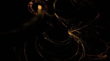 Fantezi kaotik renkli fraktal desen. Soyut Fraktal şekiller. 3D render resimde arka plan veya duvar kağıdı.