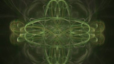 Fantezi kaotik renkli fraktal desen. Soyut Fraktal şekiller. 3D render resimde arka plan veya duvar kağıdı.